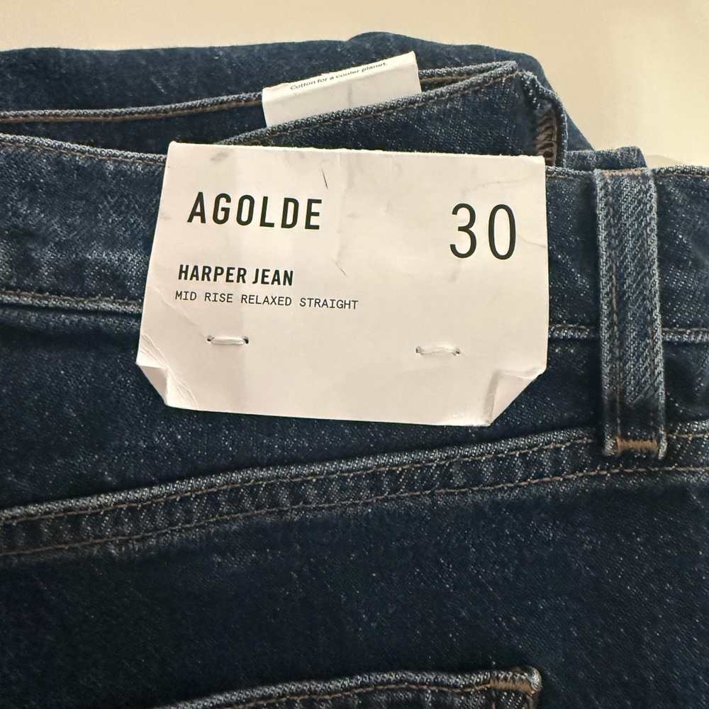 Agolde Harper Jean in Deep Blue